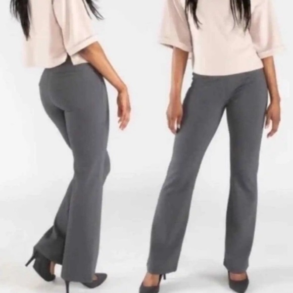 BetaBrand Woman’s Classic Dress pants Yoga Straight charcoal Gray size medium P - Picture 1 of 11